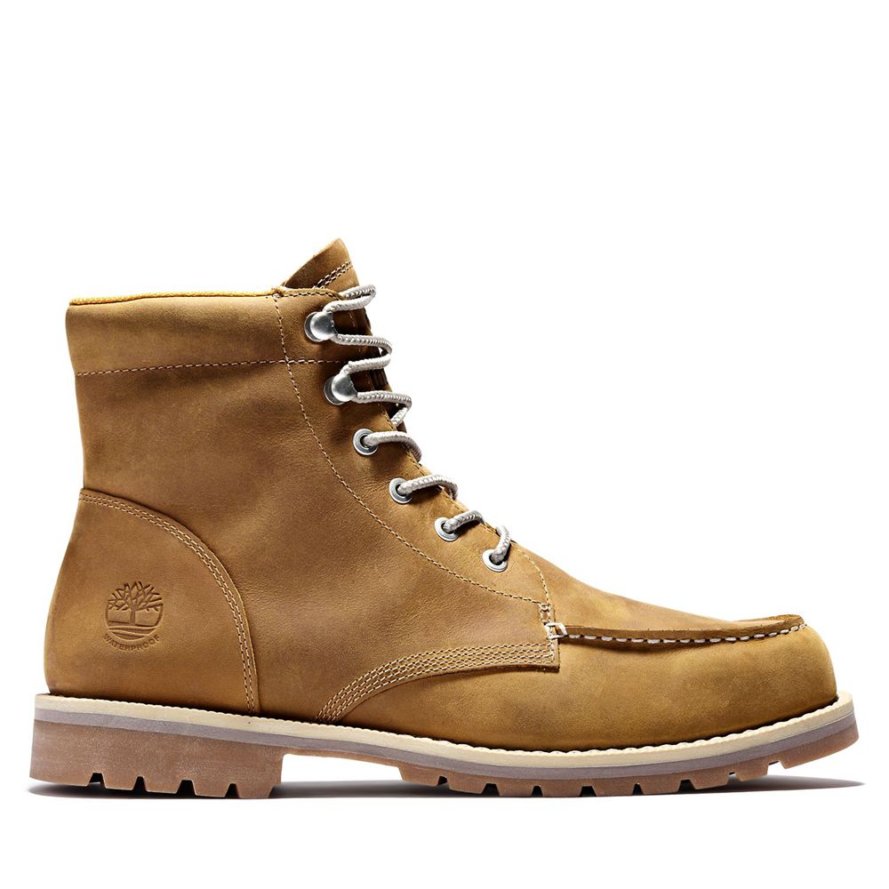 Bocanci De Zapada Timberland Barbati Maro - Redwood Falls Waterproof Moc-Toe - Romania - XJBCGP724